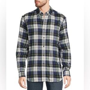 L.L. Bean Scotch Plaid Flannel Shirt Traditional Fit